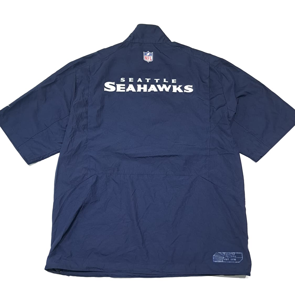 CK143 L 나이키 NFL 씨호크스 다크네이비 바람막이 반팔 아노락 상품이미지8