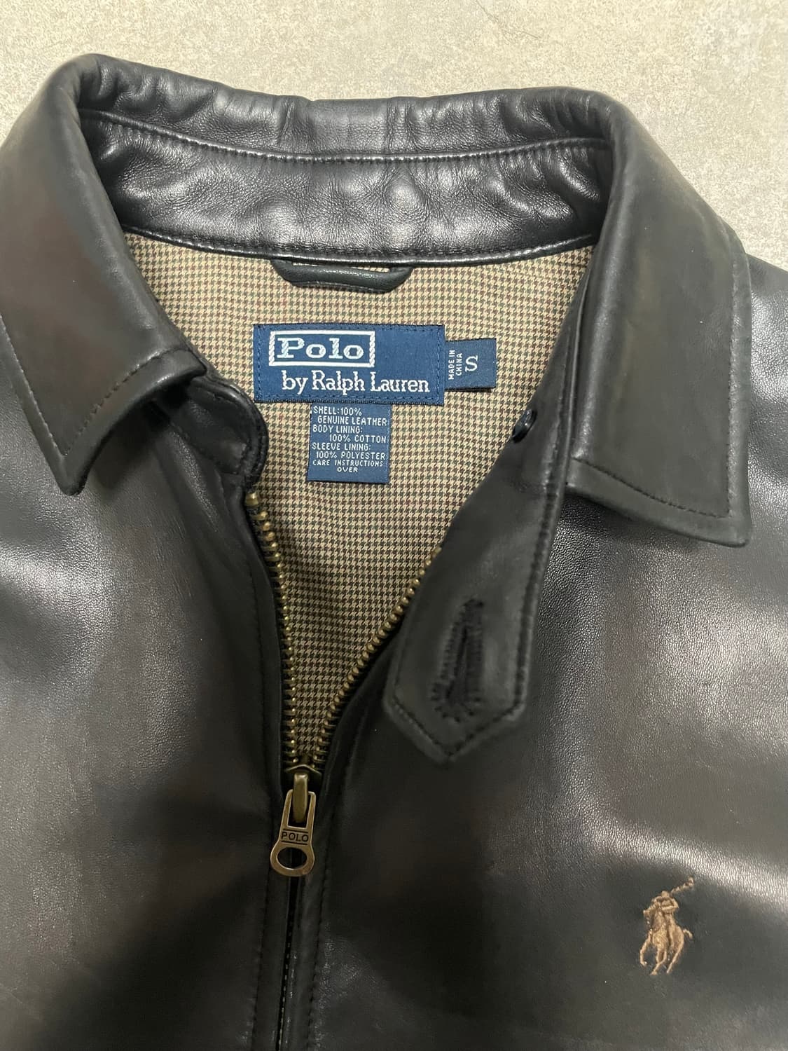 빈티지 폴로 맥스웰 레더 자켓 가죽 자켓 상품이미지2