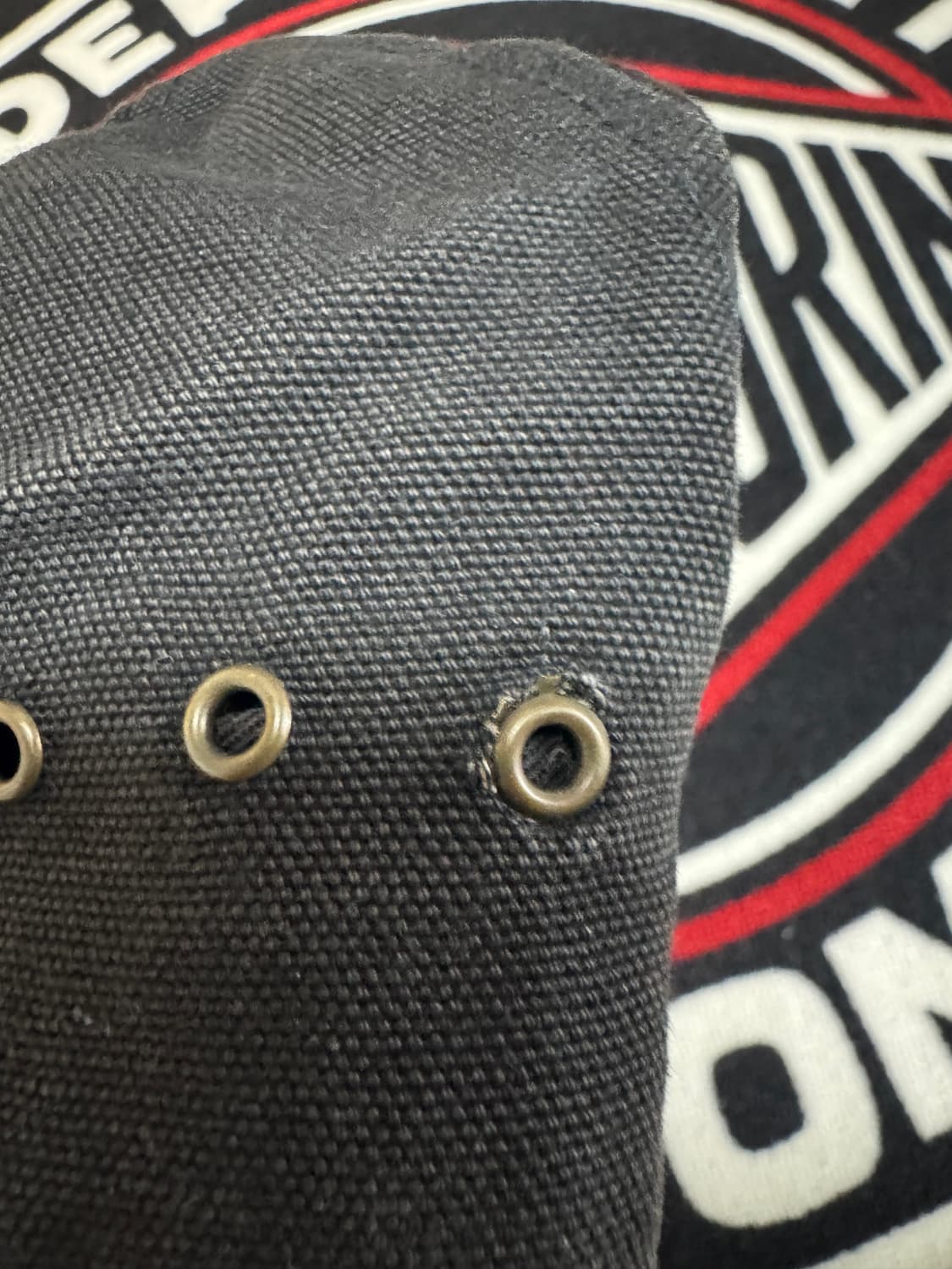 칼하트 레더 스트랩 백 캔버스 캡 블랙 상품이미지8