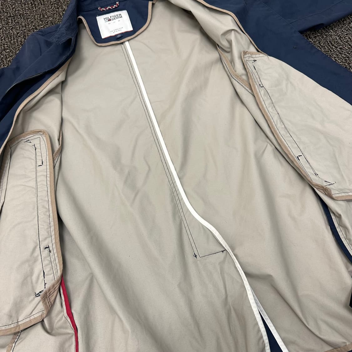 타미힐피거 여성 트렌치코트 네이비 XS 상품이미지6