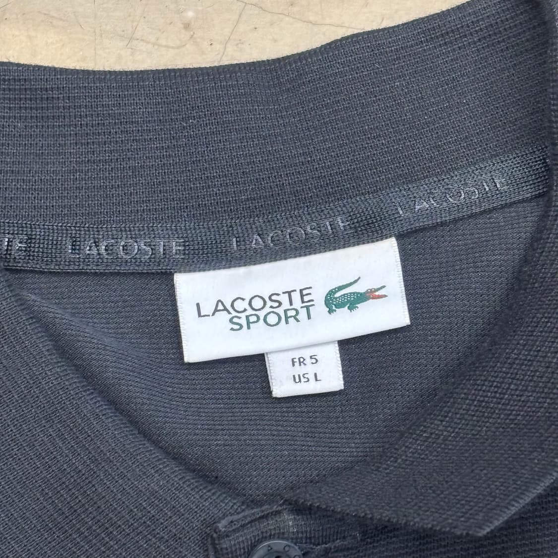 L 라코스테 블랙 카라티셔츠 상품이미지4