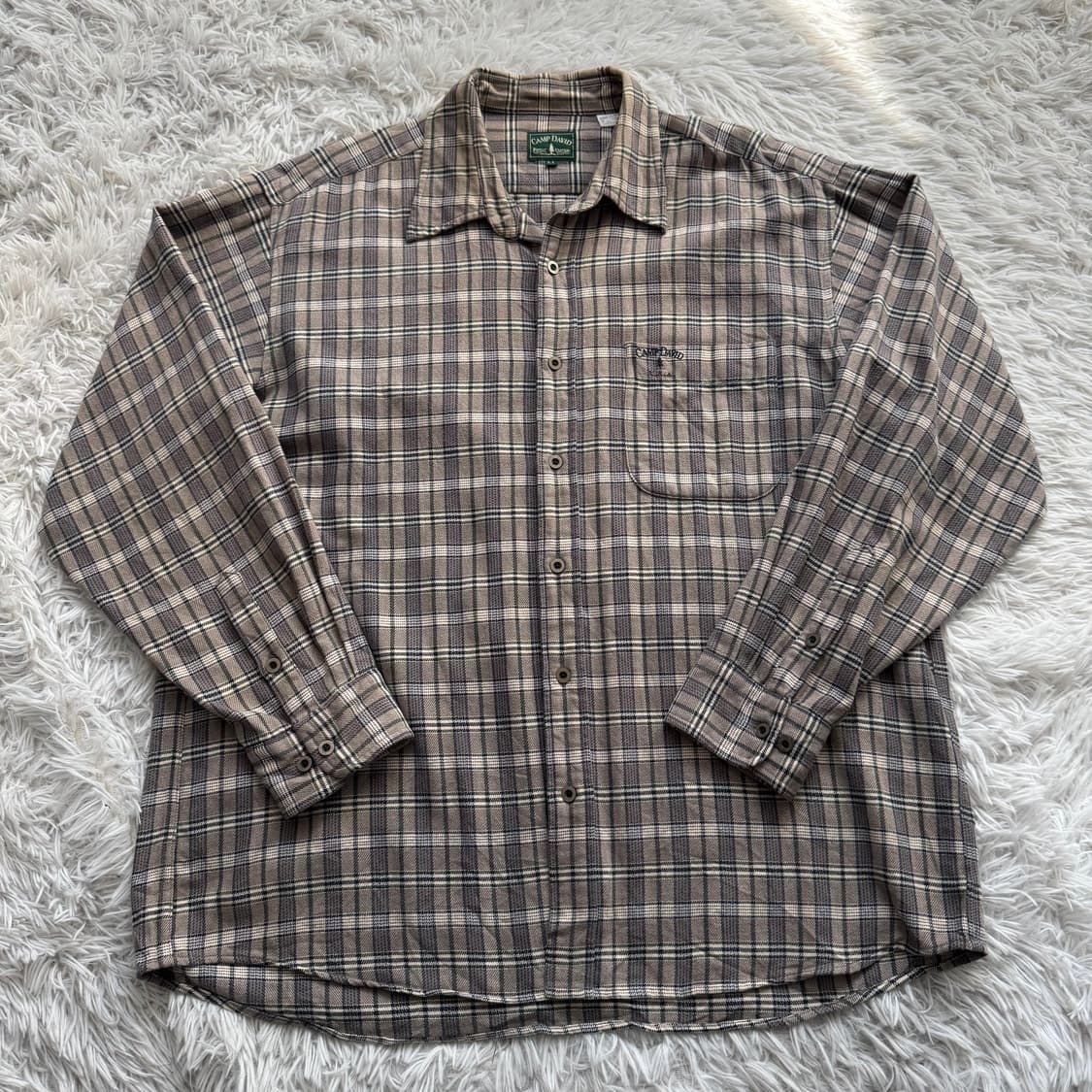 CAMP DAVID 일본빈티지 빅사이즈셔츠 체크셔츠 노드셔츠 xl 105 상품이미지2