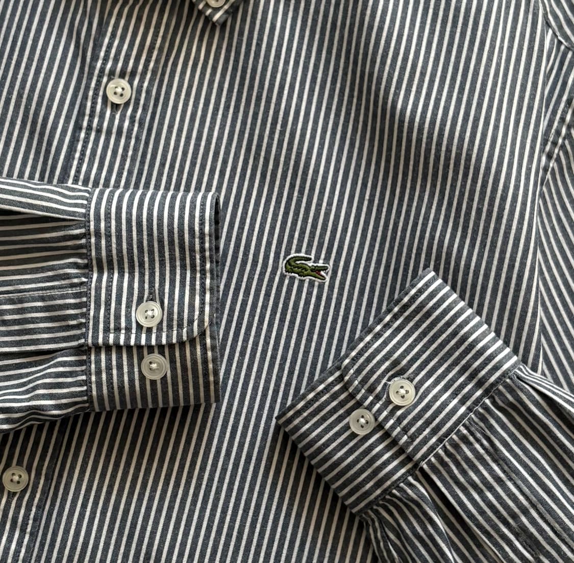 라코스테 스트라이프 셔츠 상품이미지3