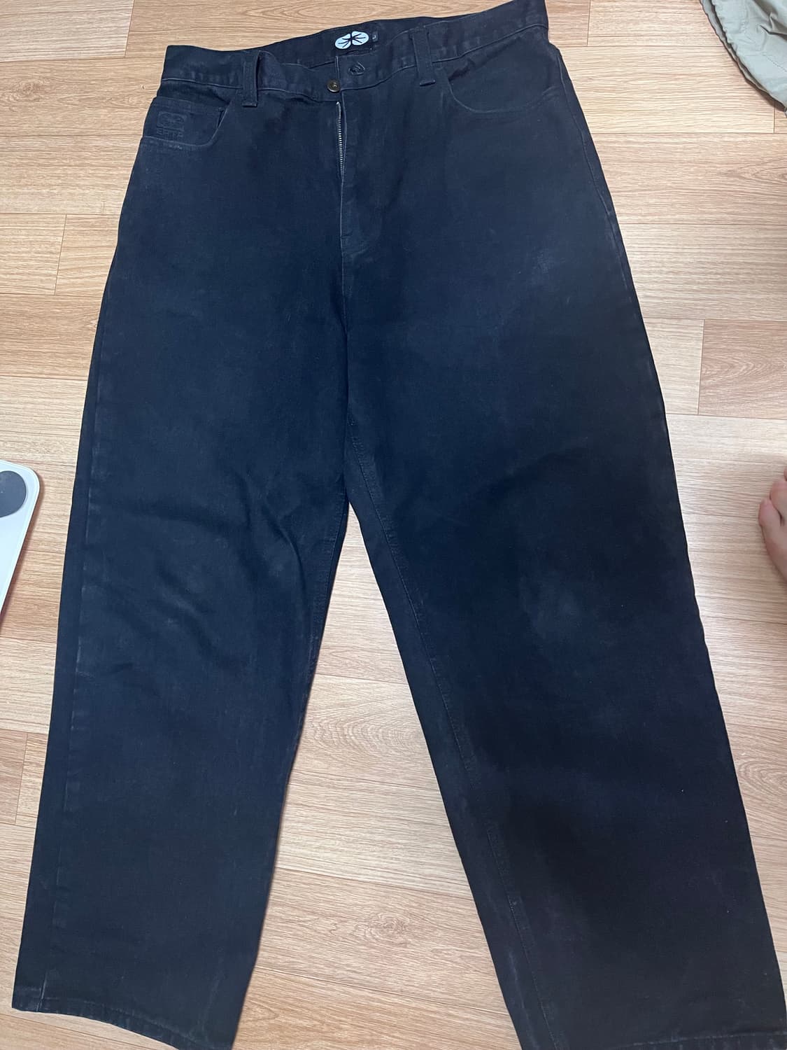 ERTR - Relaxed Denim Pants (Black, L) 상품이미지2