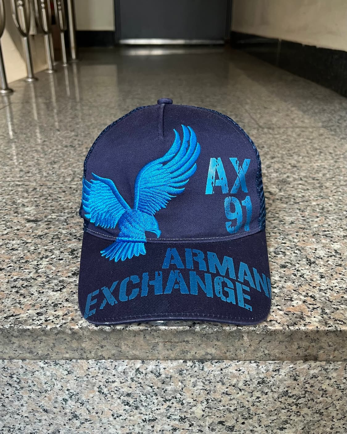 Armani Exchange Eagle Embroidery Cap 상품이미지3