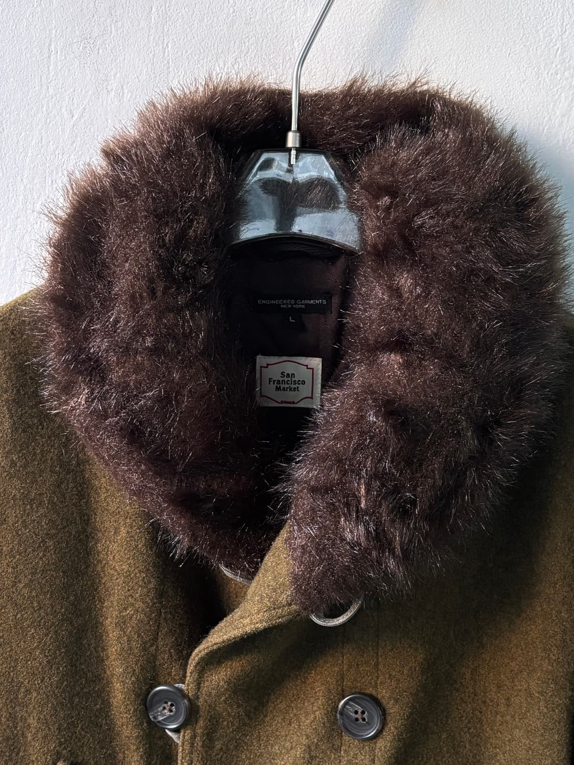 엔지니어드 가먼츠 올리브 울 매키노 코트 상품이미지6