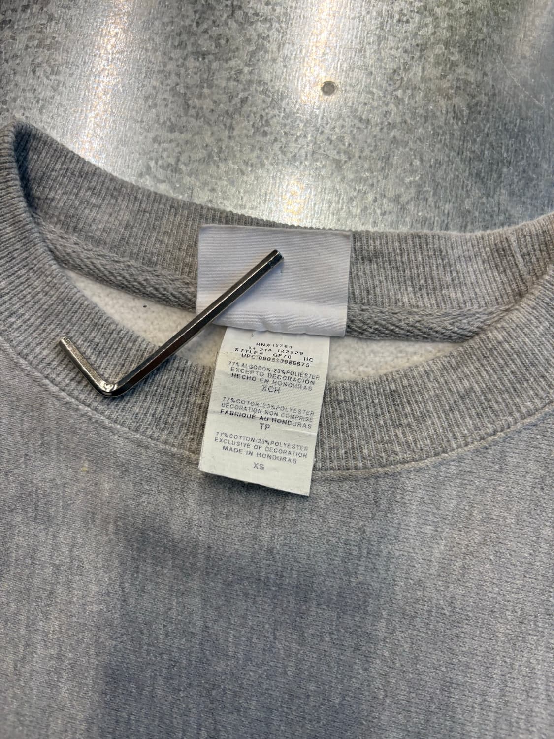 챔피온 리버스위브 그레이 스웻셔츠 상품이미지4