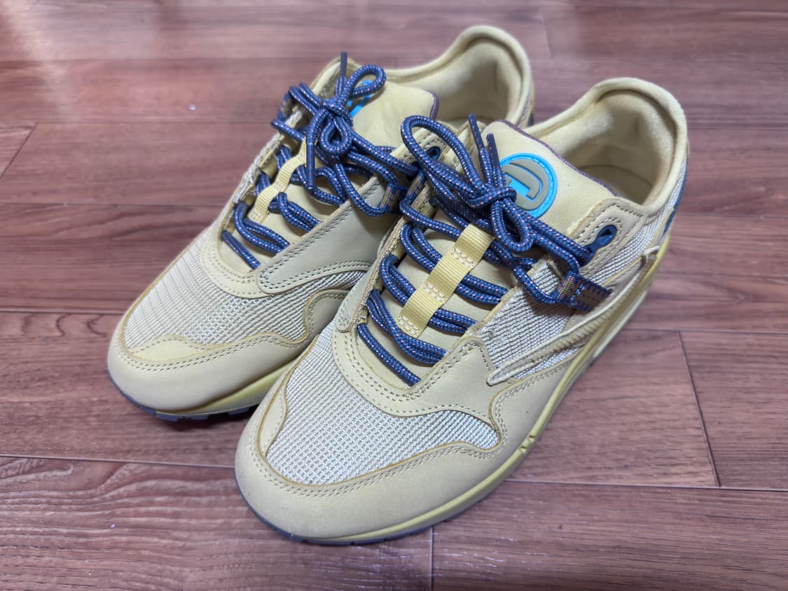 (245) 트래비스 스캇 에어맥스 1 캑터스 골드 상품이미지1