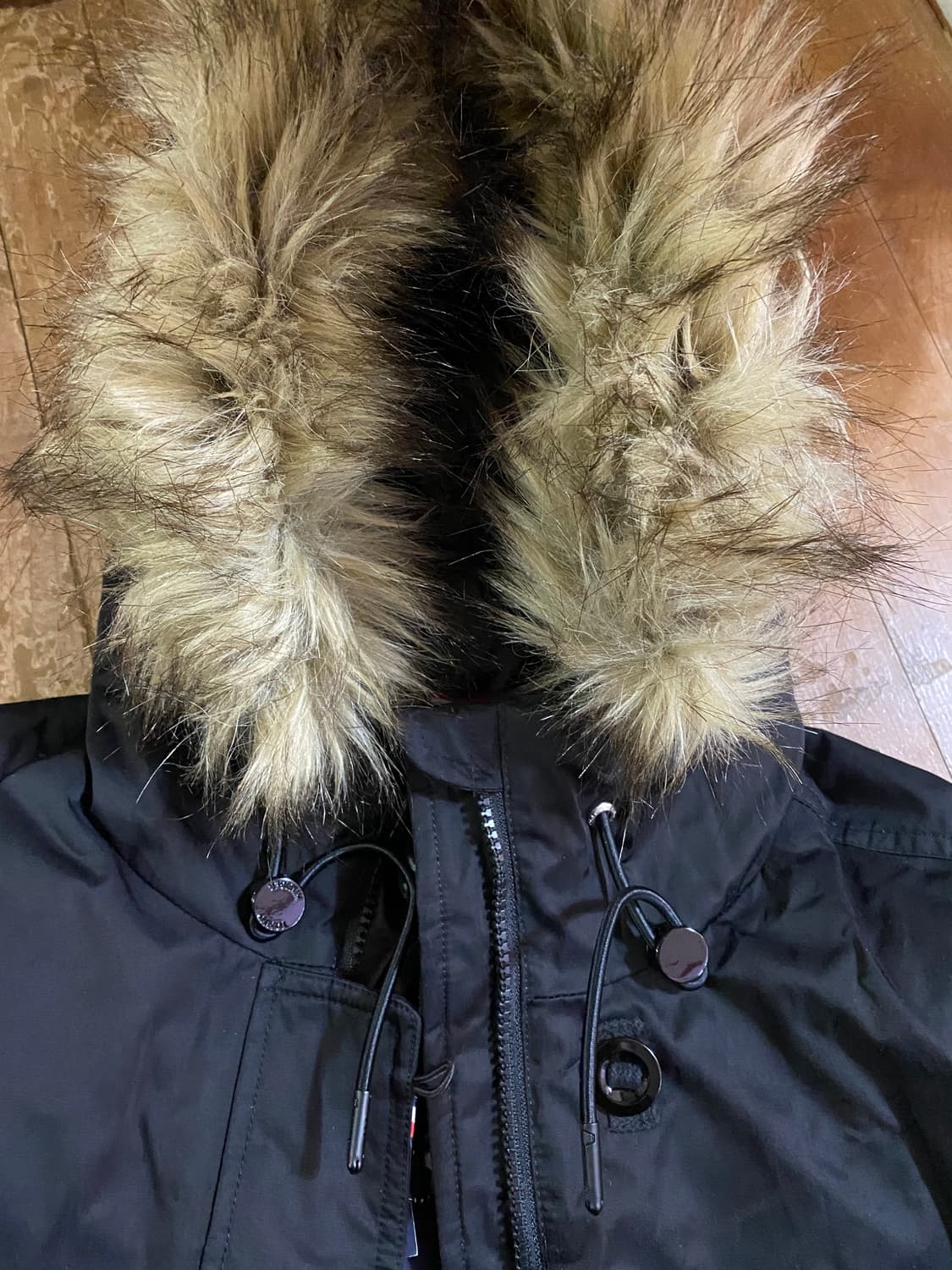 (새상품) 공용 타미힐피거 Tech Parka 블랙 다운 롱파카 상품이미지3