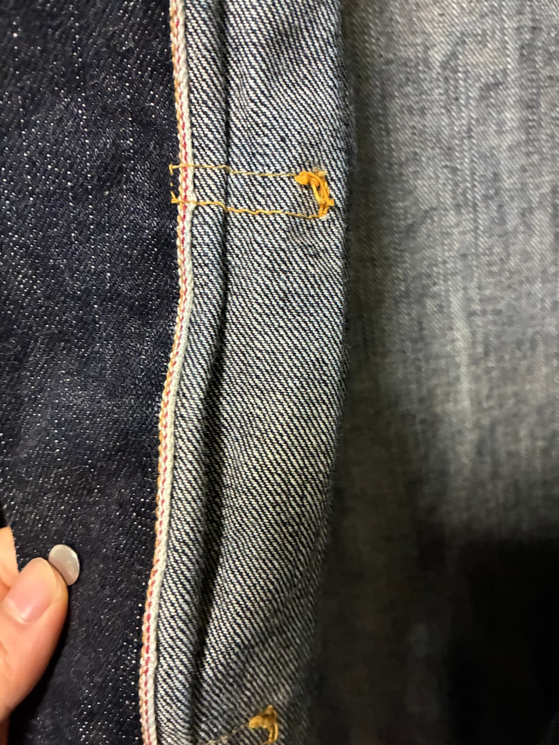 The flat head denim jacket type2 셀비지 데님 상품이미지3