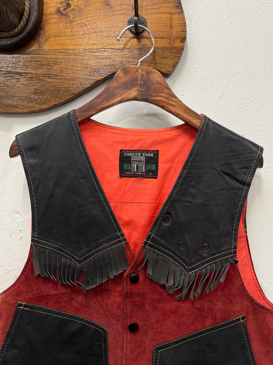 66) Reversible Leather & Suede Fringe We 상품이미지2