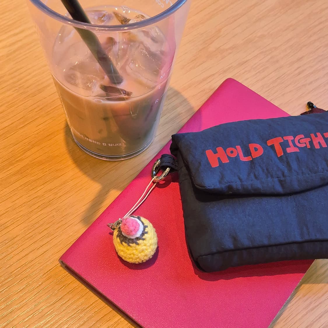 핸드메이드 뜨개 푸딩 Keyring 상품이미지3