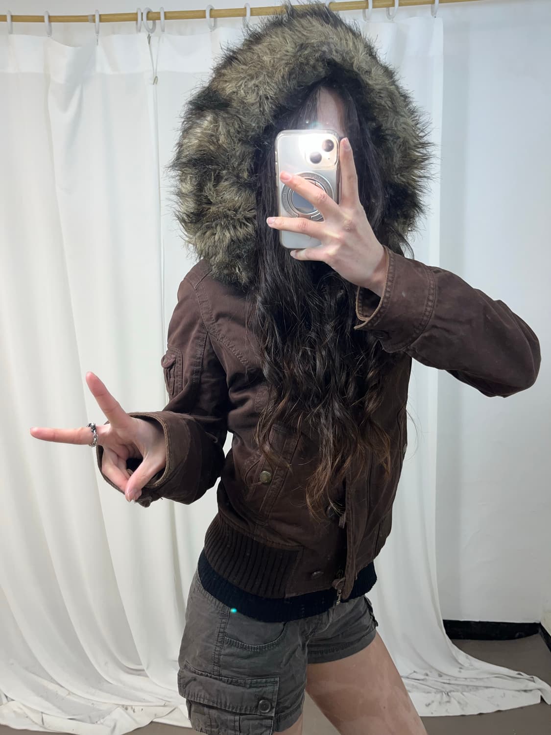 Abercrombie 울프죠 브라운 패딩 상품이미지2