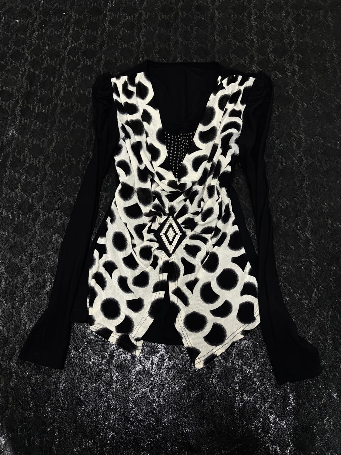 “Vintage” 00’s Layered Design Dot Patter 상품이미지4