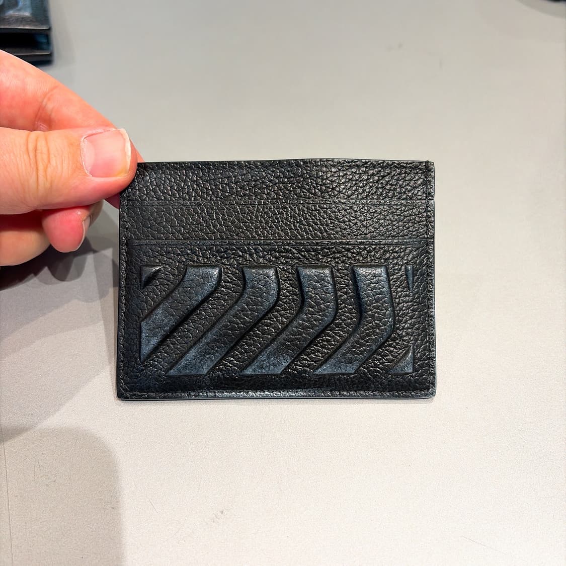 (정품/새상품) 발렌시아가 더티 이펙트 블랙 카 카드지갑 상품이미지2