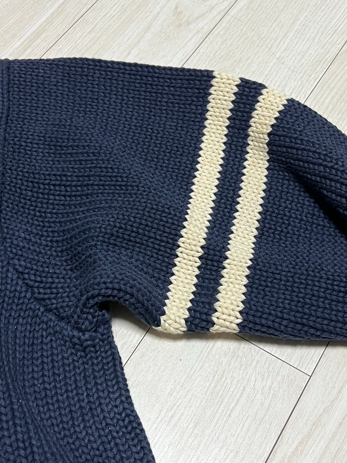 90s폴로랄프로렌 P로고 네이비니트 100사이즈 상품이미지3