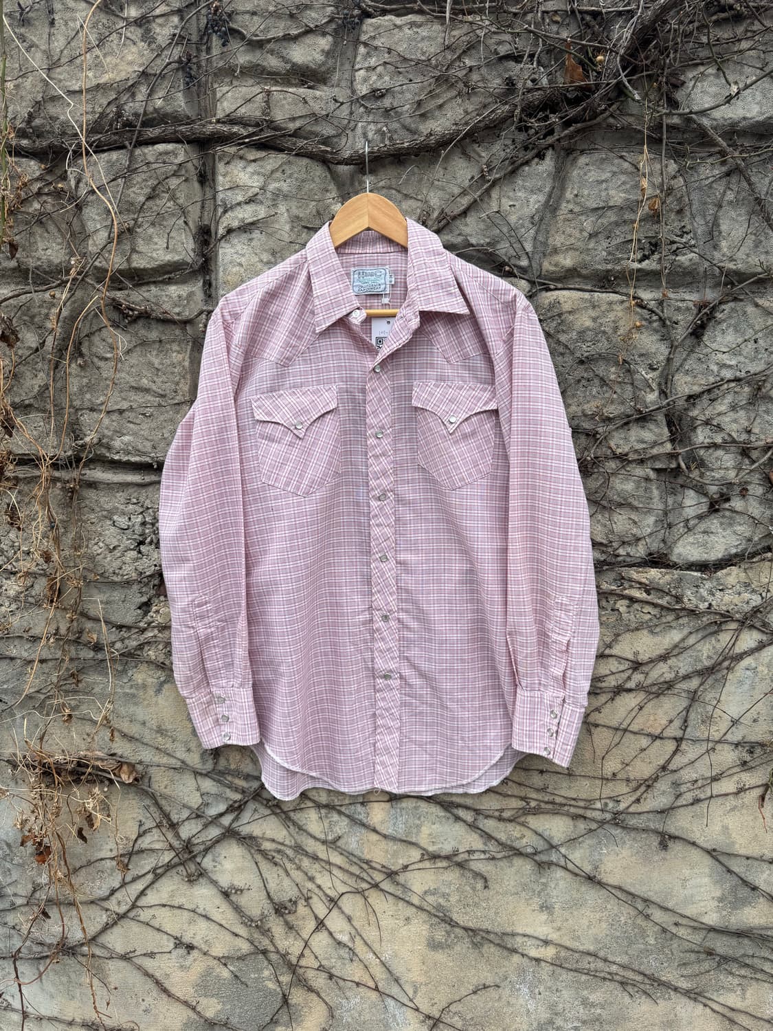 70s HbarC 빈티지 체크 웨스턴 셔츠  상품이미지1