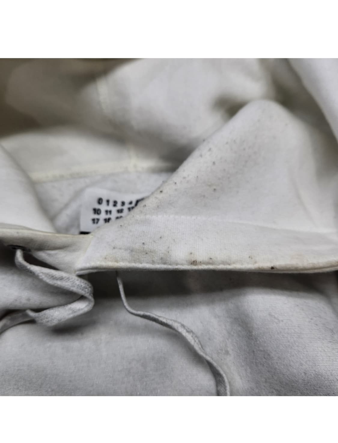 슈프림+MM6 메종 마르지엘라 포일 박스로고 후드 스웨트셔츠 화이트  상품이미지5