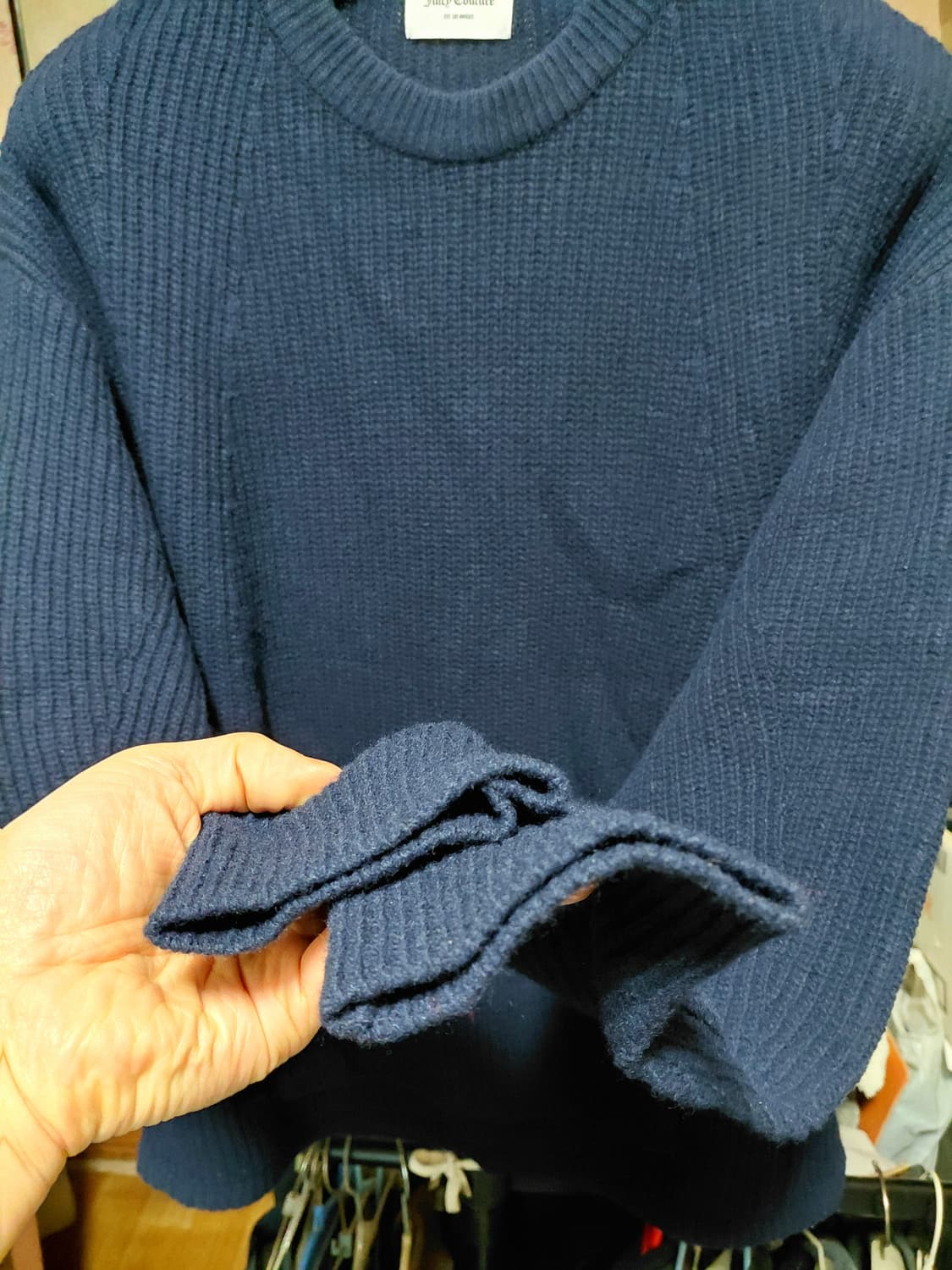 [쥬시꾸뛰르]캥거루포켓 울 니트 여자F(프리)사이즈 상품이미지9