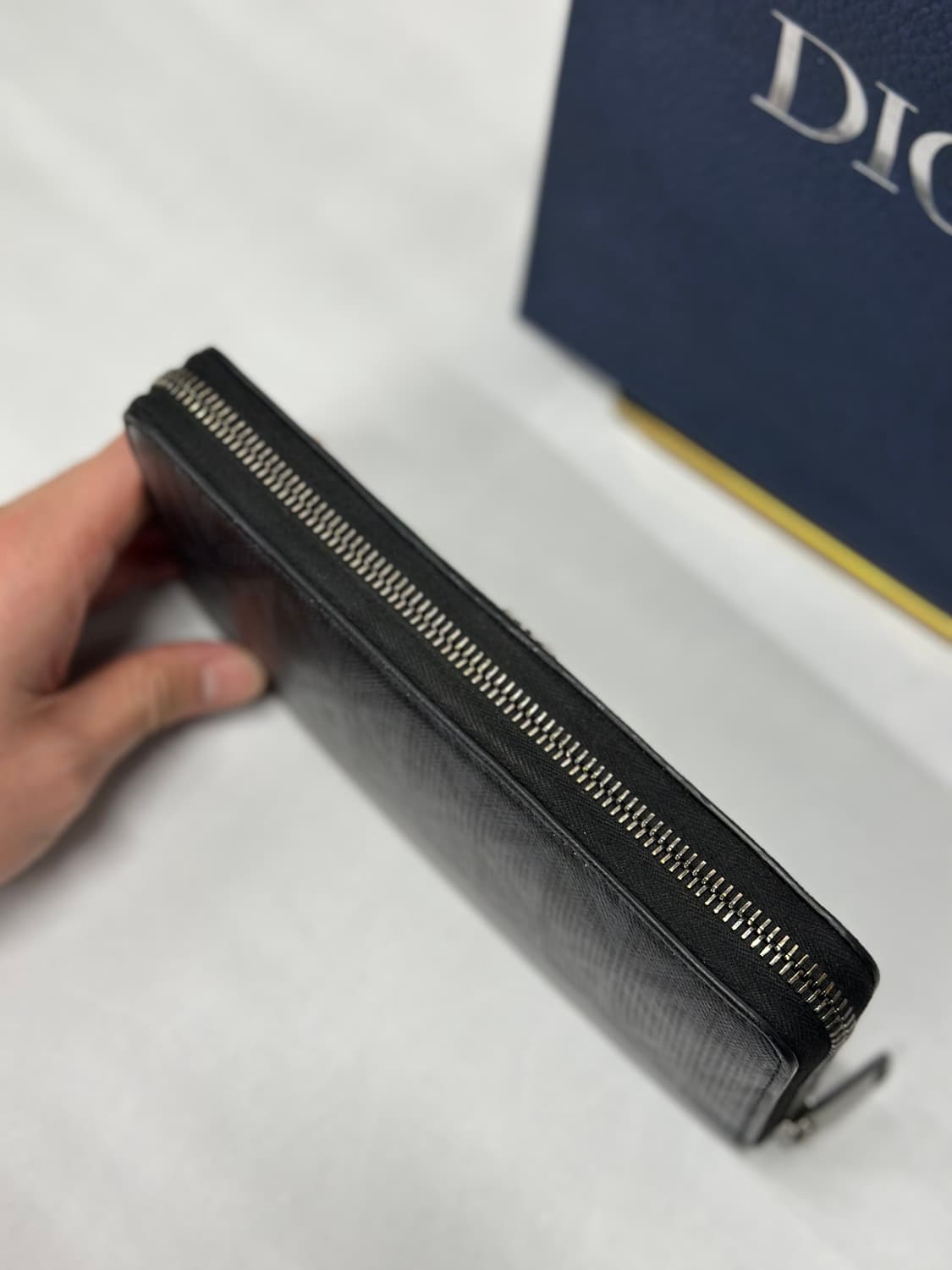 [정품]디올 CD다이아몬드 지퍼돌이지갑 블랙 상품이미지4