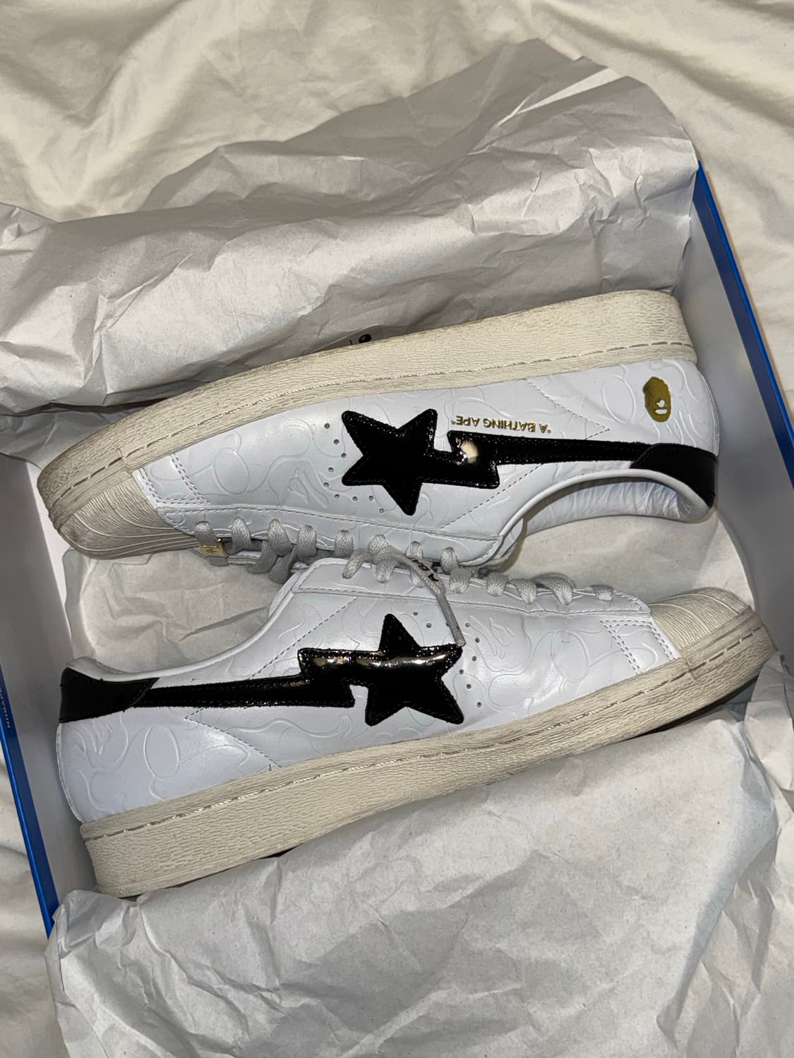 [285] 아디다스 x 베이프 슈퍼스타 (빈티지 클라우드 화이트) 상품이미지2