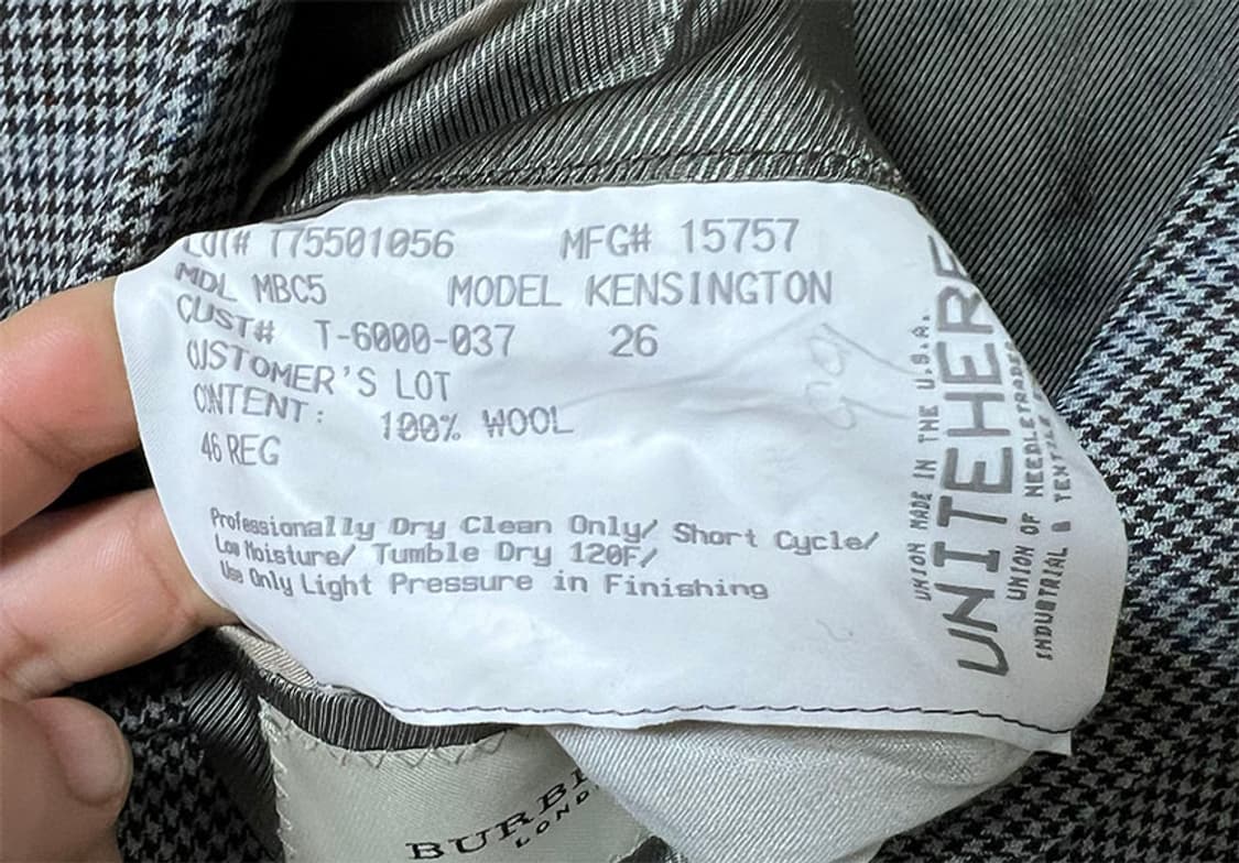 버버리 런던 켄싱턴 울 블레이저 춘추 XXXL 115 상품이미지4