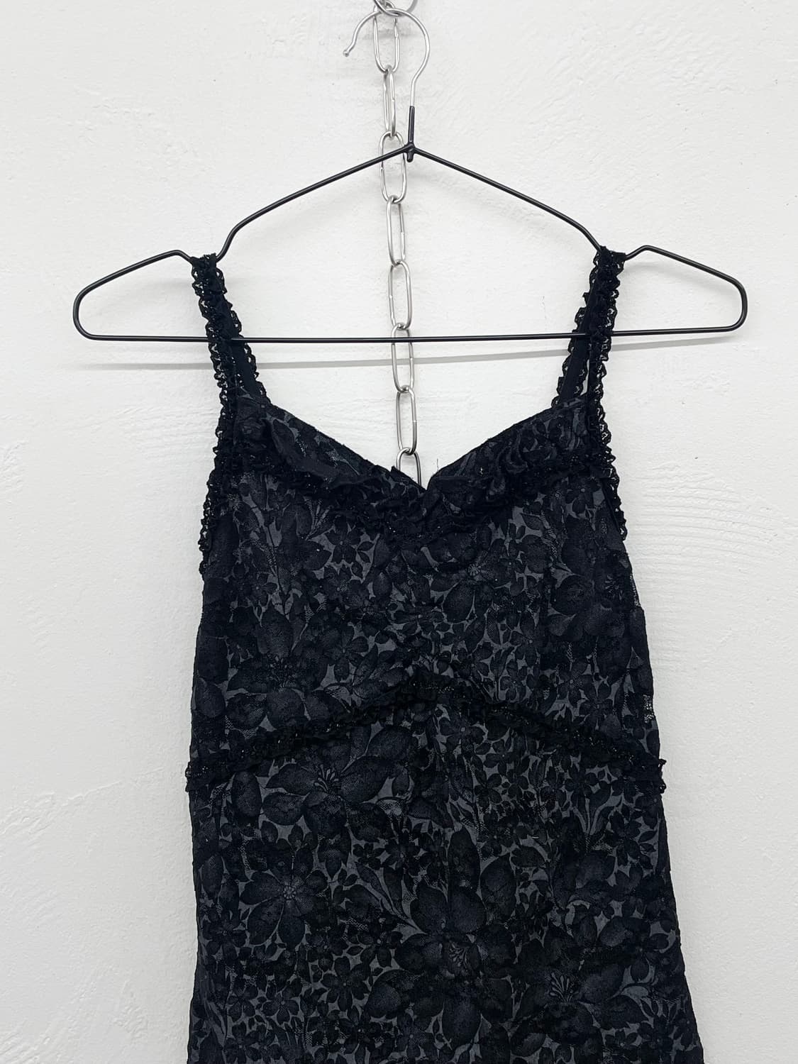 블랙 오리엔탈 레이스 슬립 상품이미지5