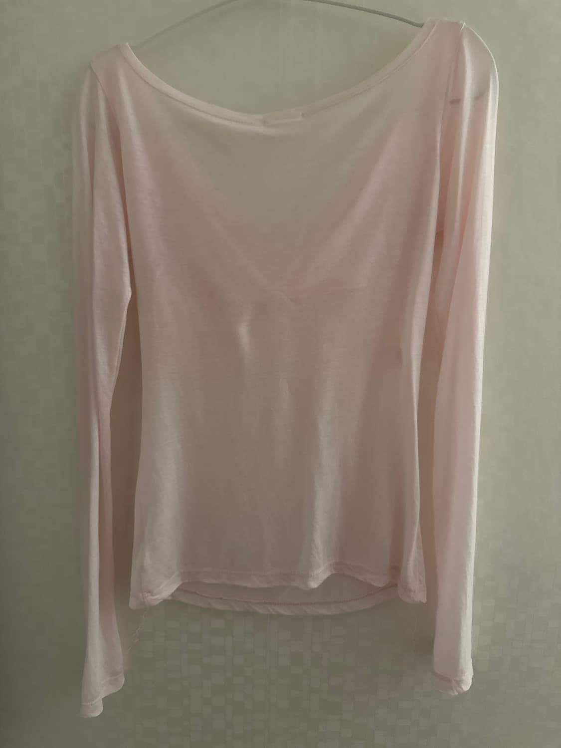 레이즈미야 아오이 리본 발레 셔링 티 핑크 S 상품이미지4