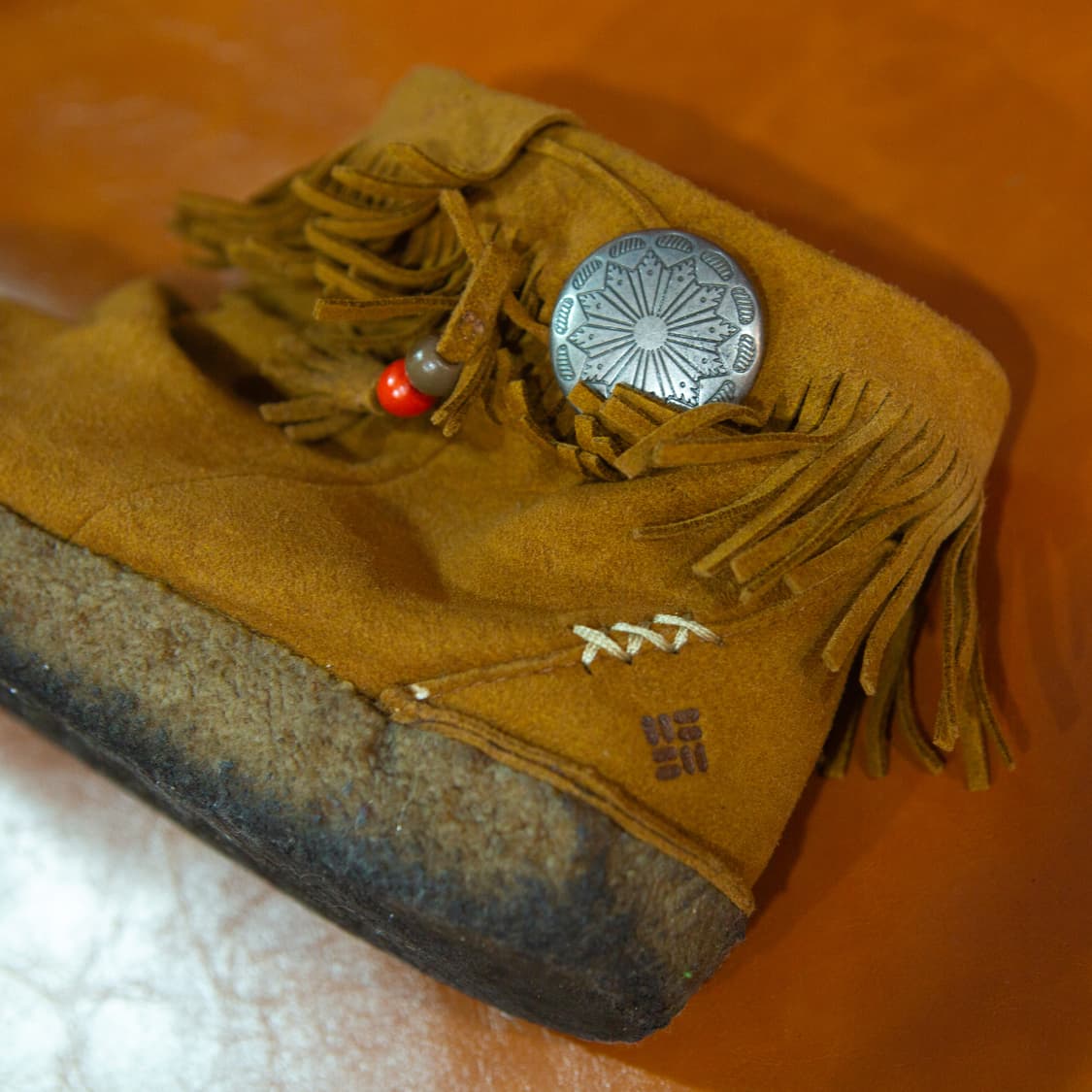 콜럼비아 스웨이드 모카신 브라운 상품이미지2