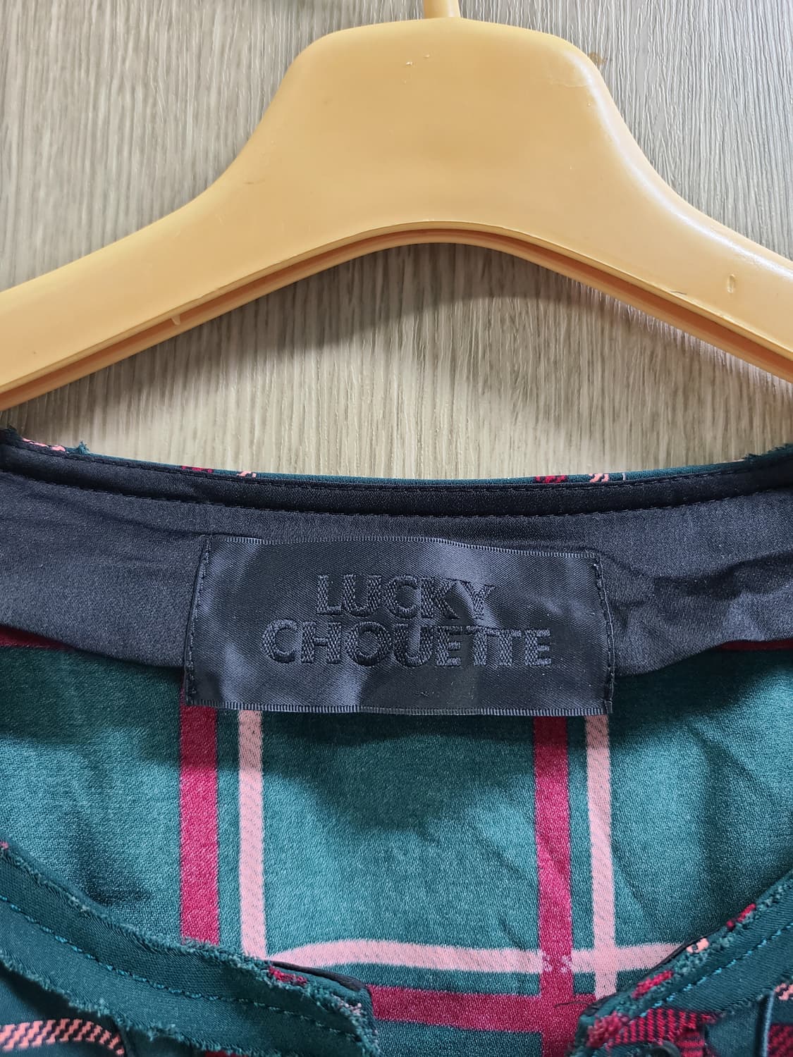 럭키슈에뜨  체크무늬 블라우스  상품이미지2