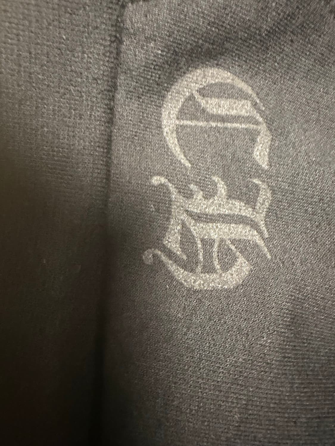 크롬하츠 USA 스크립트 로고 플리스 집업 후드 블랙 상품이미지4