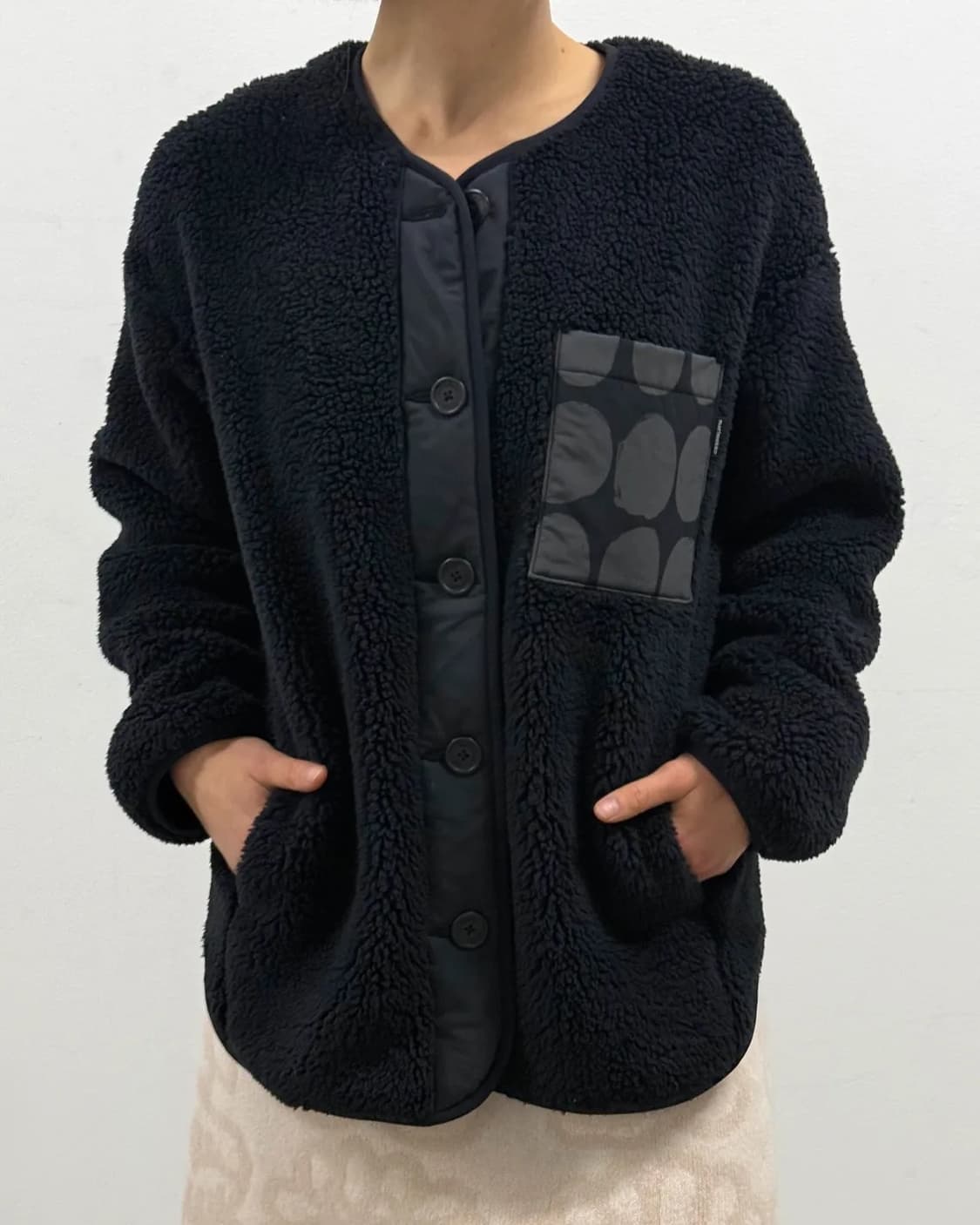 유니클로 마리메꼬 양털 플리스 (아이보리) 상품이미지3