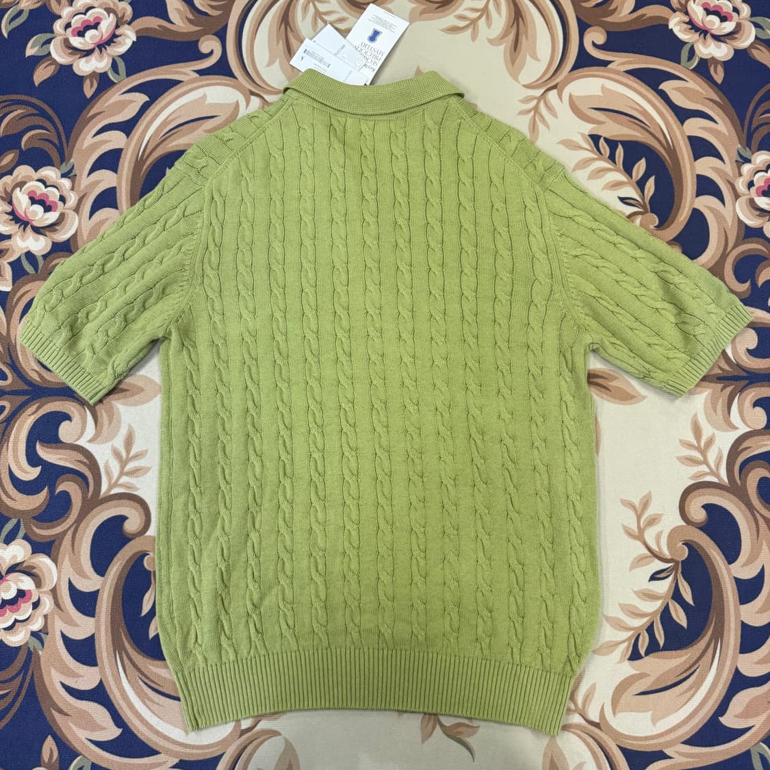 (L)세컨드 모노 Secondmono 케이블 꽈배기 PK니트(그린) 상품이미지6