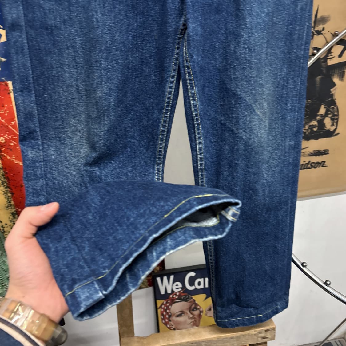 90s 리바이스 스페셜리저브 라인 525 미국생산 루즈핏 데님팬츠 상품이미지4