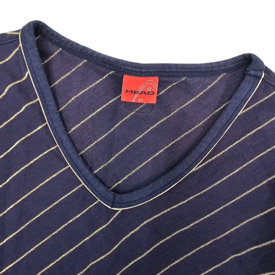 95 HEAD 스트라이프 골드 네이비 티셔츠 상품이미지3