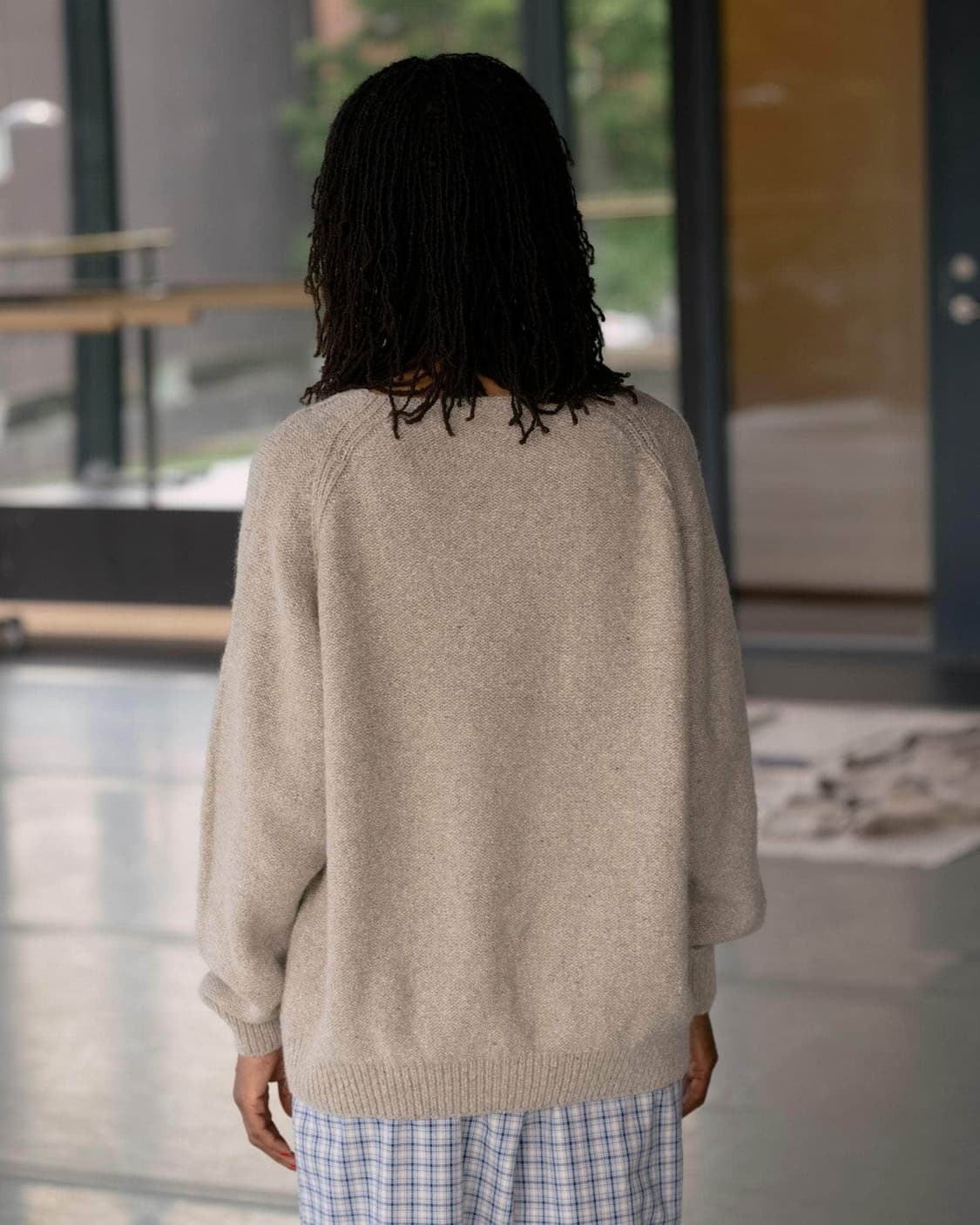 [XS/S,M/L]베이스레인지 Soar 브이넥 니트/샌드 상품이미지3