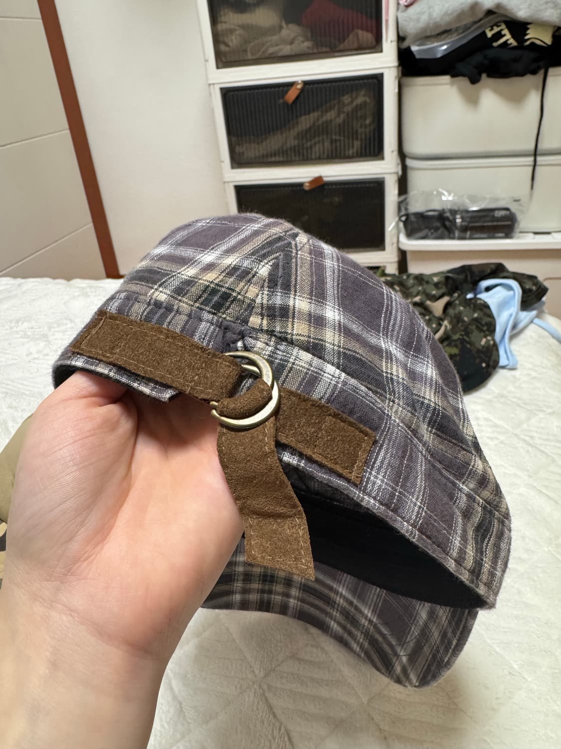 모자 처분 체크 군모  상품이미지2