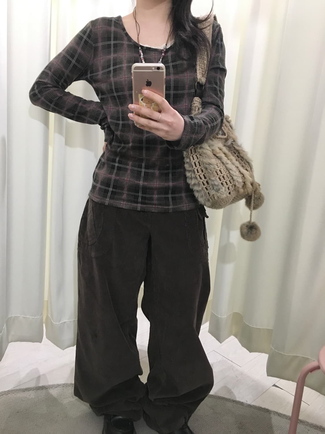 하이픈 월드 갤러리 체크 롱슬리브 상품이미지1