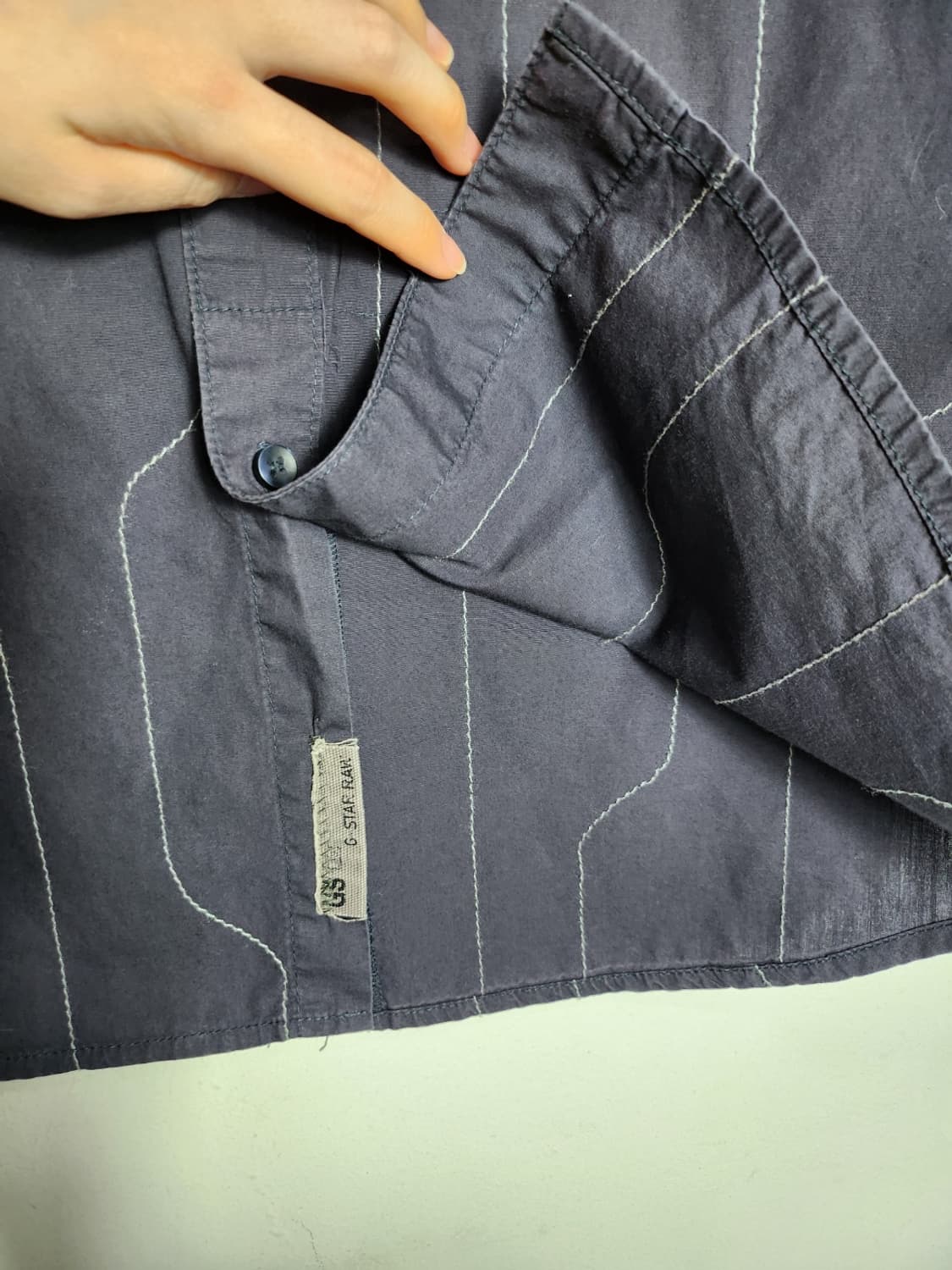 지스타 로우 데님 셔츠 상품이미지5