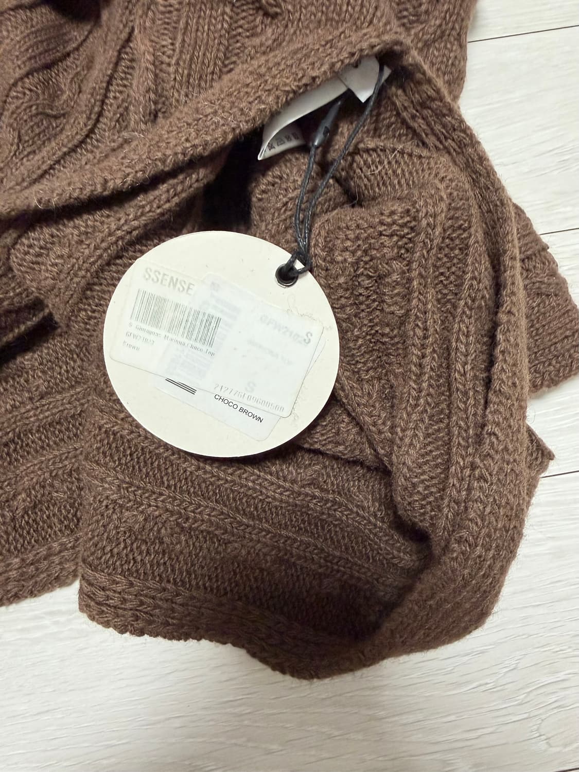 기마구아스 마리오나니트 브라운 새상품 s사이즈  상품이미지5