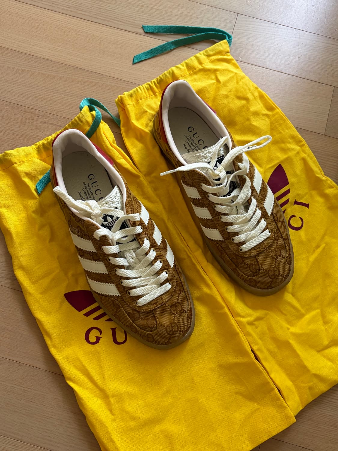 구찌 아디다스 가젤 콜라보 UK6 245 상품이미지2