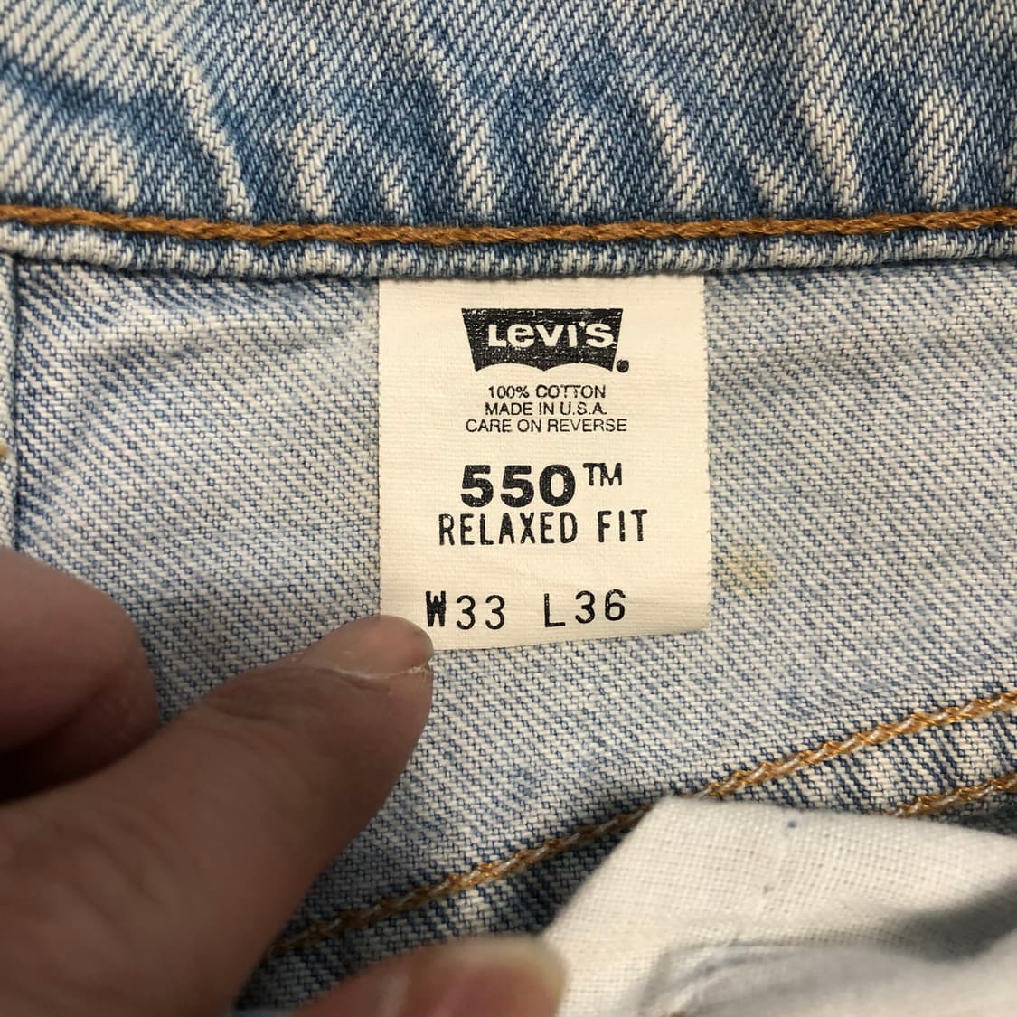 1990s 리바이스 USA 550 데님팬츠  상품이미지10