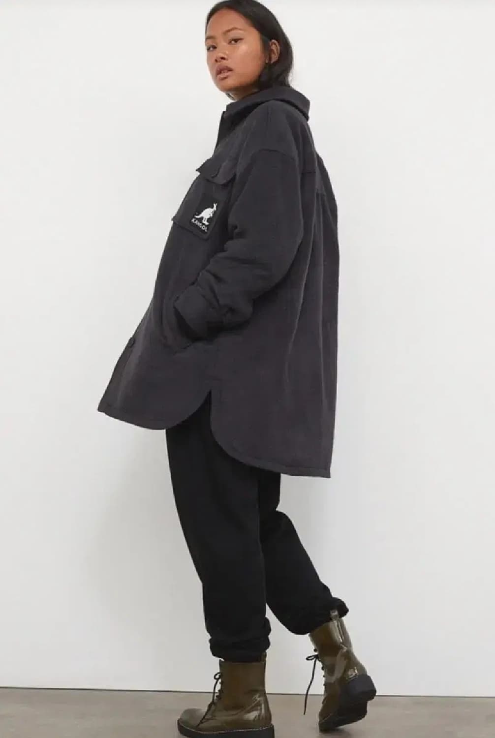 (S)여성 캉골 H&M 콜라보 오버사이즈 셔츠형 자켓 상품이미지1