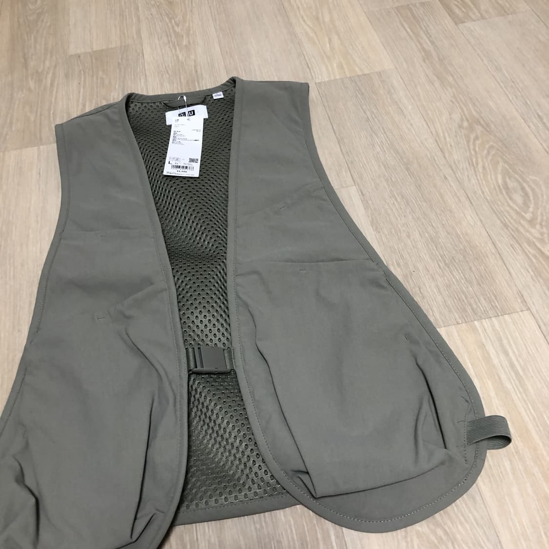 (L) 새상품 유니클로 U 르메르 유틸리티 베스트 그레이 상품이미지2