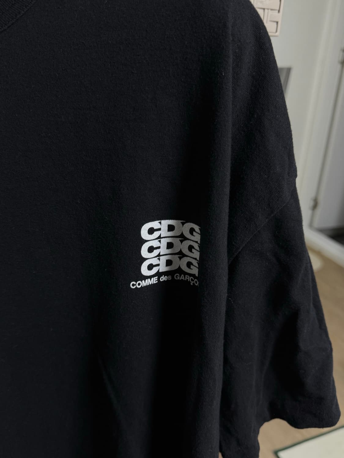 cdg 오버사이즈 반팔티 블랙 m 상품이미지5