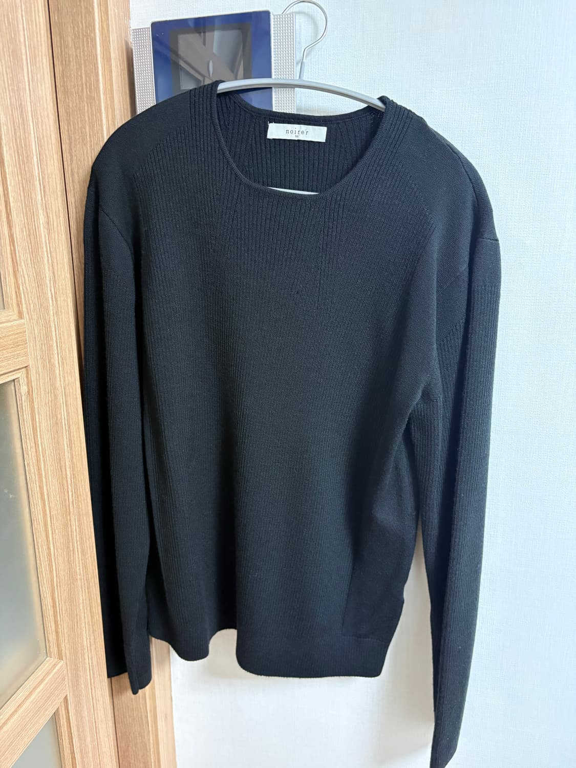 노이어 마이크로 리브드 스퀘어넥 니트 상품이미지1