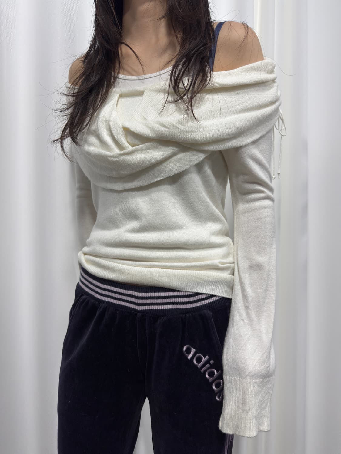 adidas logo velvet pants 상품이미지5