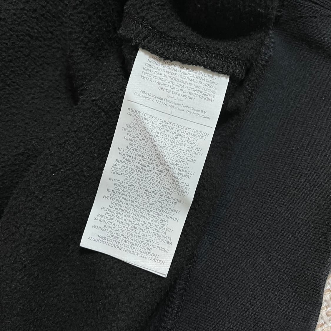 [정품] 나이키 블랙 푸츄라 후드티 [ L ] 상품이미지6