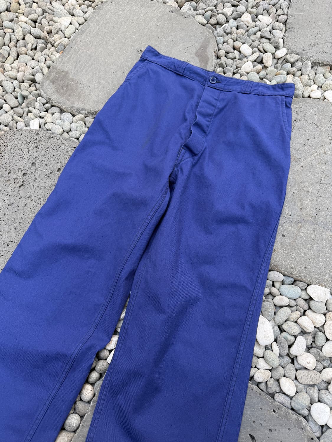 OLD VINTAGE NAVY BLUE WIDE 빈티지 프렌치워크팬츠 상품이미지5