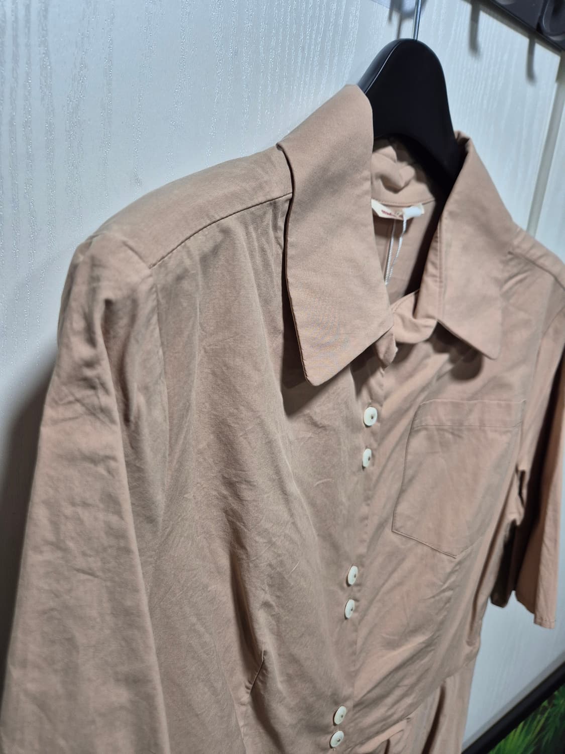 (세일)(새상품)마리끌레르 브라운 블라우스 5부 상품이미지8